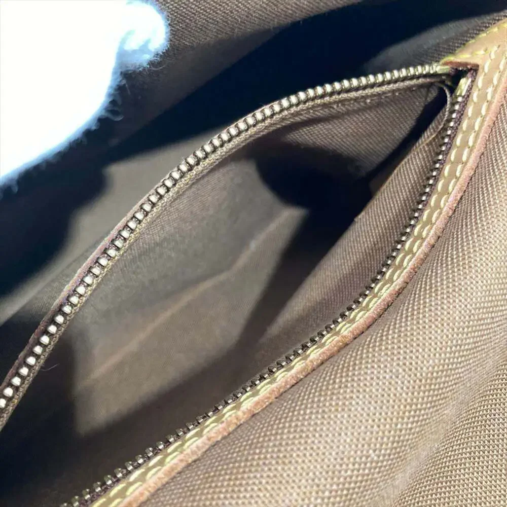 LOUIS VUITTON Authentic Brown Monogram Canvas Mini Looping Shoulder Bag